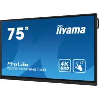 Monitor iiyama ProLite TE7512MIS-B1AG X, 74,5", 3840x2160 (4K), IPS, 8 ms, MT, USB-C, Czarny | Sklep ITnes.pl, IT for BUSINESS
