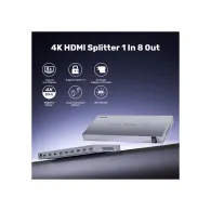 Rozgałęźnik sygnału Unitek 4K HDMI Splitter 1 In 8 Out V1132A01-EU, Szary | Sklep ITnes.pl, IT for BUSINESS