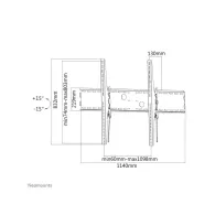 Uchwyt ścienny Neomounts by Newstar Flat Screen Wall Mount 60-100" LFD-W2000 - Czarny