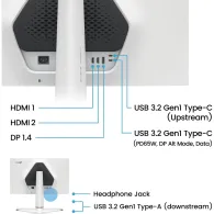Monitor Benq EX271Q 9H.LNCLB.QBE - zdjęcie poglądowe 7