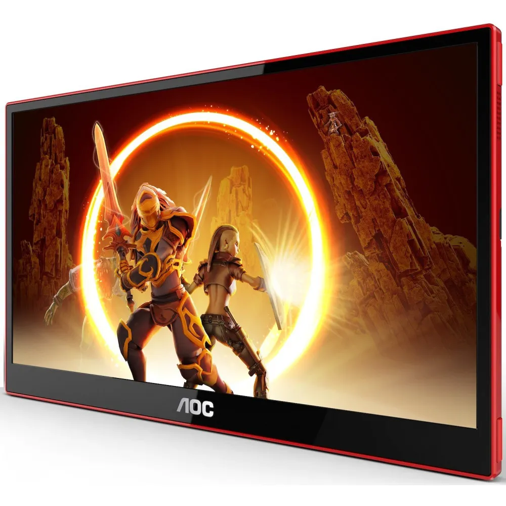 Monitor AOC 16G3 - 15,6"/1920x1080 (Full HD)/144Hz/IPS/FreeSync/4 ms/USB-C/Czerwono-Czarny