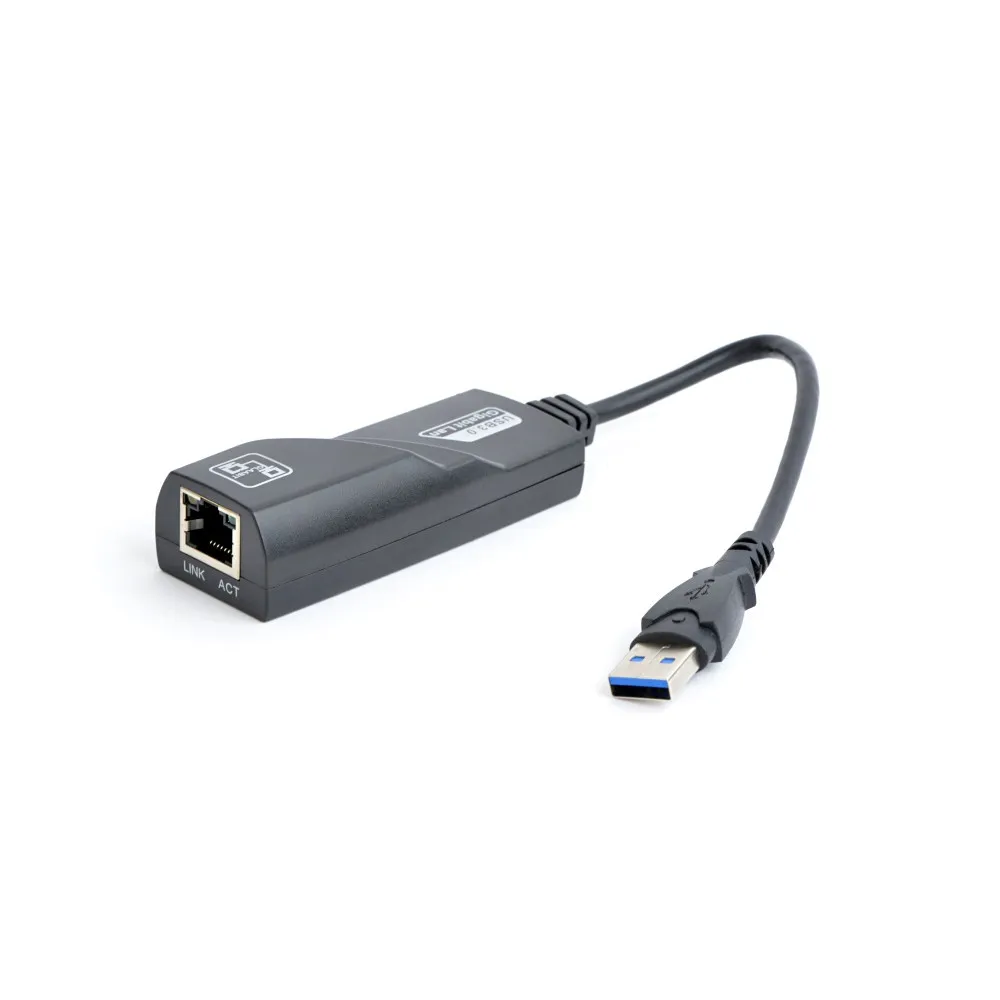 Karta sieciowa USB-A Gembird NIC-U3-02, USB 3.2 Gen 1, 10, 100, 1000 Mbps, Czarna | Sklep ITnes.pl, IT for BUSINESS