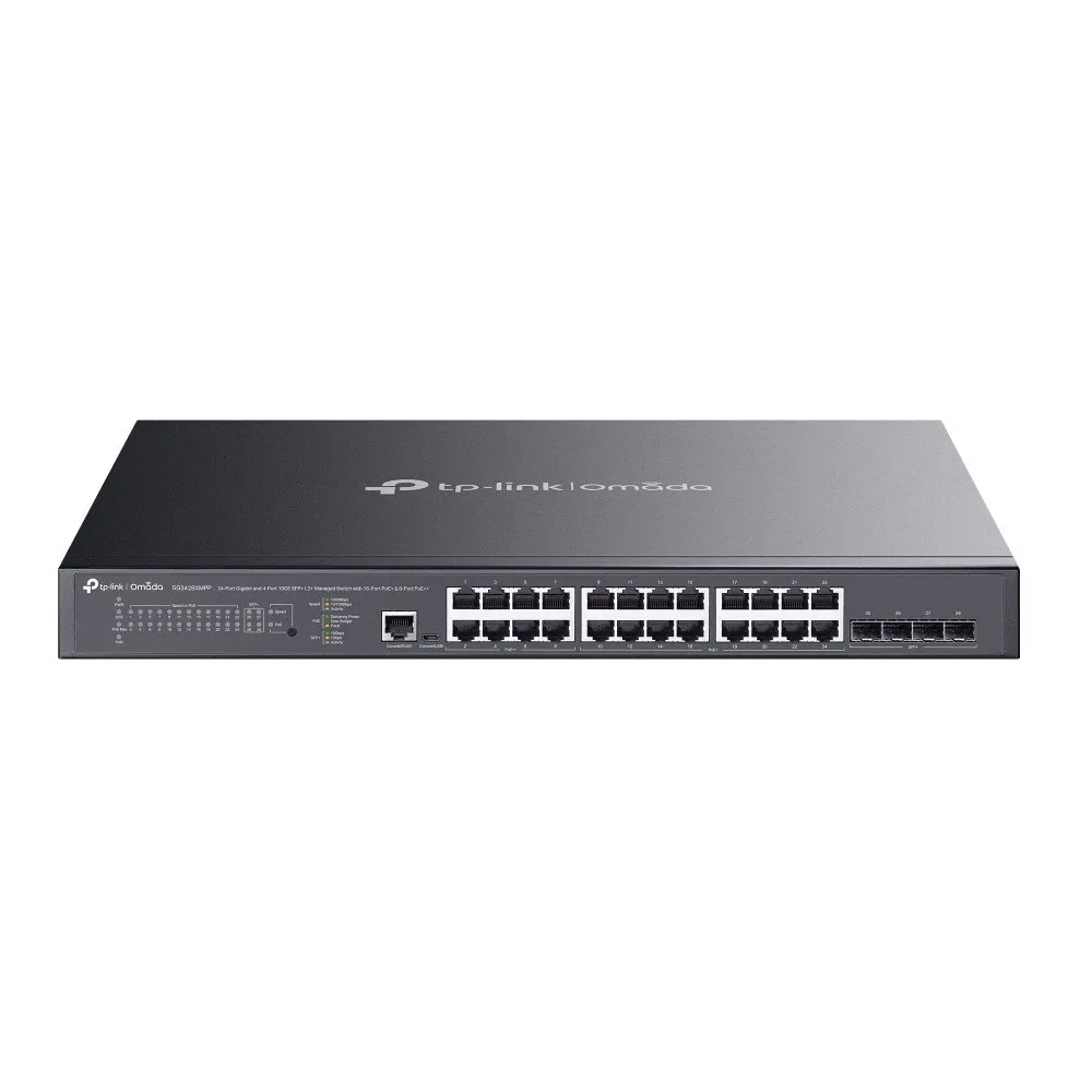 Switch zarządzalny TP-Link SG3428XMPP, Layer L2+, Omada, 24x 1GbE RJ45, 4x 10GbE SFP+, PoE+ 500W | Sklep ITnes.pl, IT for BUSINE