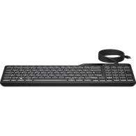 Klawiatura HP 400 Backlit Wired Keyboard 7N7C0AA - USB-C, adapter USB-C do USB-A, Czarna