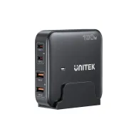 Ładowarka sieciowa Unitek 100W Desktop GaN Charging Station P1229ABK01-EU - 2x USB-C, 2x USB-A, Czarna