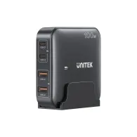 Ładowarka sieciowa Unitek 100W Desktop GaN Charging Station P1229ABK01-EU - 2x USB-C, 2x USB-A, Czarna