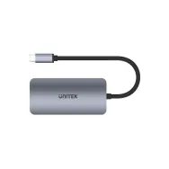 Stacja dokująca Unitek uHUB P5 Trio 5-in-1 USB-C D1051A, Kolor srebrny, Czarny | Sklep ITnes.pl, IT for BUSINESS