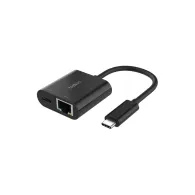 Karta sieciowa USB-C Belkin Connect USB-C to Ethernet and Charge Adapter 100W INC019BTBK, Czarna | Sklep ITnes.pl, IT for BUSINE