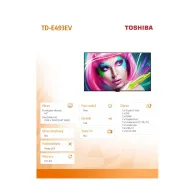 Monitor Toshiba TD-E493EV, 49", 1920x1080 (FHD), IPS, 9 ms, Czarny | Sklep ITnes.pl, IT for BUSINESS
