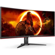 Monitor AOC CU34G2XE/BK, 34", 3440x1440 (UWQHD), 144Hz, 21:9, zakrzywiony, VA, HDR, 1 ms, Czarno-czerwony | Sklep ITnes.pl, IT f