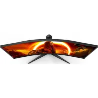 Monitor AOC CU34G2XE/BK, 34", 3440x1440 (UWQHD), 144Hz, 21:9, zakrzywiony, VA, HDR, 1 ms, Czarno-czerwony | Sklep ITnes.pl, IT f