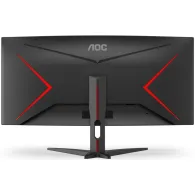 Monitor AOC CU34G2XE/BK, 34", 3440x1440 (UWQHD), 144Hz, 21:9, zakrzywiony, VA, HDR, 1 ms, Czarno-czerwony | Sklep ITnes.pl, IT f