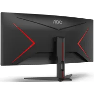 Monitor AOC CU34G2XE/BK, 34", 3440x1440 (UWQHD), 144Hz, 21:9, zakrzywiony, VA, HDR, 1 ms, Czarno-czerwony | Sklep ITnes.pl, IT f