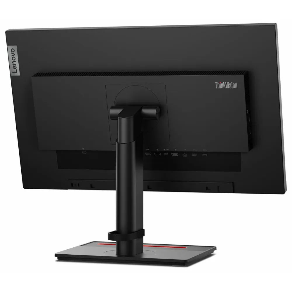 Zdjęcie produktu Monitor Lenovo ThinkVision T24m-20 62CDGAT6EU - 23,8"/1920x1080 (Full HD)/60Hz/IPS/4 ms/pivot/USB-C/Czarno-czerwony