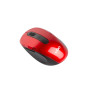 Mysz bezprzewodowa uGo UMY-1075 - USB, Sensor optyczny, 1800 DPI, Czerwona, Czarna