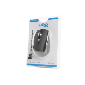 Mysz bezprzewodowa uGo UMY-1076 - USB, Sensor optyczny, 1800 DPI, Czarna