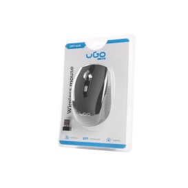 Mysz bezprzewodowa uGo UMY-1076 - USB, Sensor optyczny, 1800 DPI, Czarna