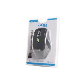 Mysz bezprzewodowa uGo UMY-1077 - USB, Sensor optyczny, 1800 DPI, Czarna
