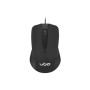 Mysz uGo UMY-1213 - 1,8 m, USB, Sensor optyczny, 1200 DPI, Czarna