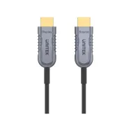 Kabel Unitek HDMI 2.1 AOC 8K 120Hz C11031DGY, 30 m, Kolor srebrny, Kolor złoty, Czarny | Sklep ITnes.pl, IT for BUSINESS