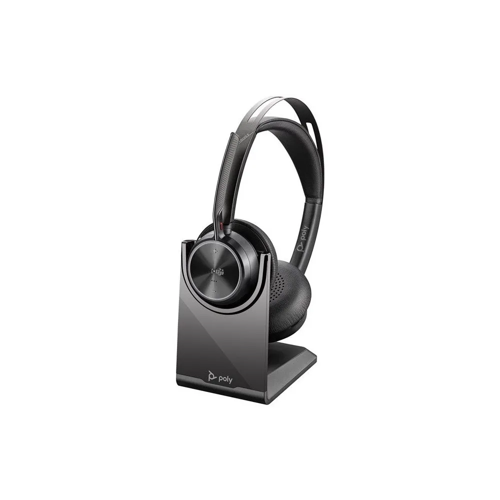 Słuchawki z mikrofonem Poly Voyager Focus 2 UC USB-A Microsoft Teams -