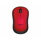 Mysz bezprzewodowa Logitech Silent Mouse M220 910-004880 - USB, Sensor optyczny, 1000 DPI, Czerwona, Czarna