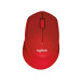 Mysz bezprzewodowa Logitech M330 Silent Plus 910-004911 - USB, Sensor optyczny, 1000 DPI, Czerwona