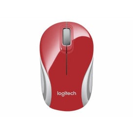 Mysz bezprzewodowa Logitech M187 910-002732 - USB, Bluetooth, Sensor optyczny, 1200 DPI, Czerwona