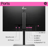Monitor HP E24t G5 6N6E6AA, 23,8", 1920x1080 (FHD), 75Hz, IPS, 5 ms, MT, Czarny | Sklep ITnes.pl, IT for BUSINESS