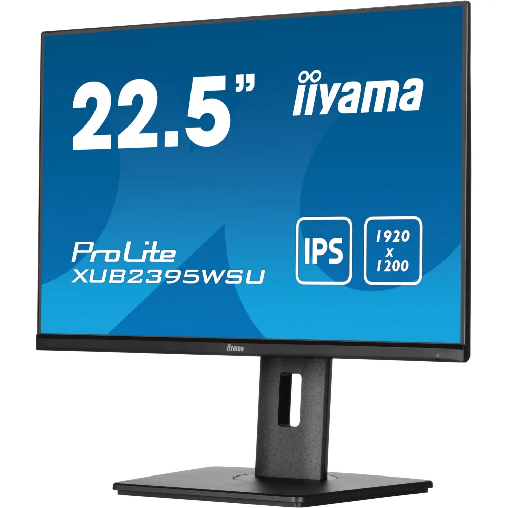 Monitor iiyama ProLite XUB2395WSU-B5 - 22,5"/1920x1200 (WUXGA)/16:10/IPS/4 ms/pivot/Czarny
