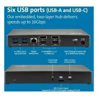 Stacja dokująca Kensington SD4781P EQ K33603EU - USB-C i USB-A, Dual 4K, Czarna