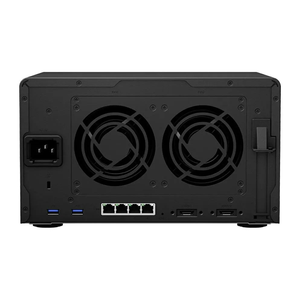 Serwer NAS Synology Desktop Plus DS1621FM - Tower/AMD Ryzen V1500B/4 GB RAM/16 TB/6 wnęk/2 x M.2/hot-swap/3 lata Carry-in - zdjęcie