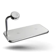 Ładowarka bezprzewodowa Zens Dual+Watch Aluminium Wireless Charger ZEDC05W/00 - do dwóch urządzeń oraz Apple Watch, Biała