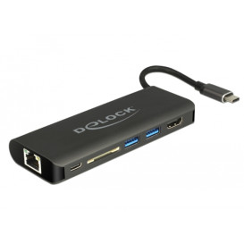 Stacja dokująca Delock 4K Dock USB-C 87721 - Czarna