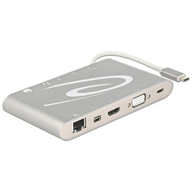 Stacja dokująca Delock 4K Dock USB-C 87298 - Szara