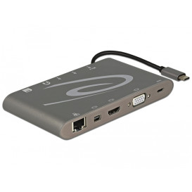 Stacja dokująca Delock 4K Dock USB-C 87297 - Szara