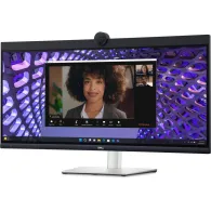 Monitor Dell P3424WEB 210-BFOB, 34,14", 3440x1440 (UWQHD), 60Hz, 21:9, zakrzywiony, IPS, 8 ms, kamera, USB-C, Czarno-srebrne | S