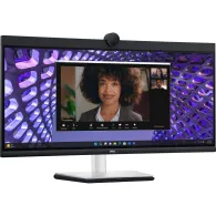 Monitor Dell P3424WEB 210-BFOB, 34,14", 3440x1440 (UWQHD), 60Hz, 21:9, zakrzywiony, IPS, 8 ms, kamera, USB-C, Czarno-srebrne | S