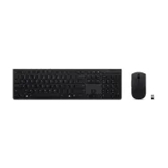 Zestaw bezprzewodowy klawiatury i myszy Lenovo Professional Wireless Rechargeable Combo US 4X31K03968 - Czarny