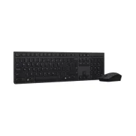 Zestaw bezprzewodowy klawiatury i myszy Lenovo Professional Wireless Rechargeable Combo US 4X31K03968 - Czarny