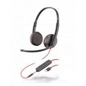 Słuchawki nauszne Plantronics Blackwire C3225 209751-101 - USB-C, Czarne