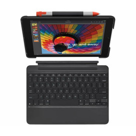 Etui na tablet Logitech Etui Slim Combo 920-009047 do iPad 9,7" (5. i 6. gen.) - Czarne