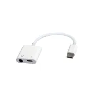 Adapter Gembird USB-C, miniJack i USB-C A-CM-3.5FP-01 - zdjęcie poglądowe 1