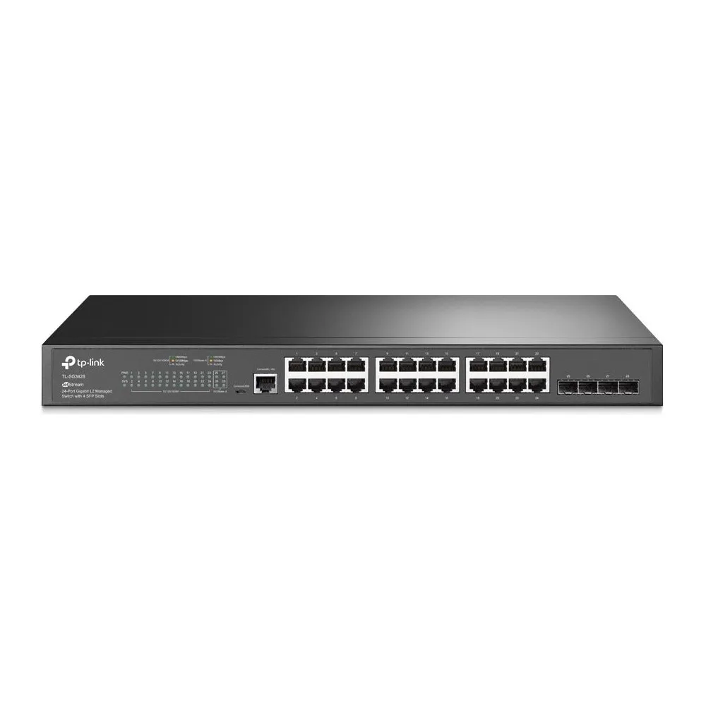 Switch zarządzalny TP-Link TL-SG3428, 24x 10|100|1000Mbps, 4x 1000Mbps SFP | Sklep ITnes.pl, IT for BUSINESS