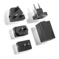 Zasilacz sieciowy Lenovo USB-C Travel Adapter 65W G0A6N065WW - 4 wymienne wtyczki (USA, UE, AU, GB), Czarny