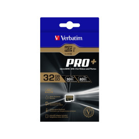 Verbatim 44033 KARTA PAMIĘCI VERBATIM MICRO SDHC PRO+ 32GB CLASS 10 UHS-3 + ADAPTER SD - zdjęcie 3