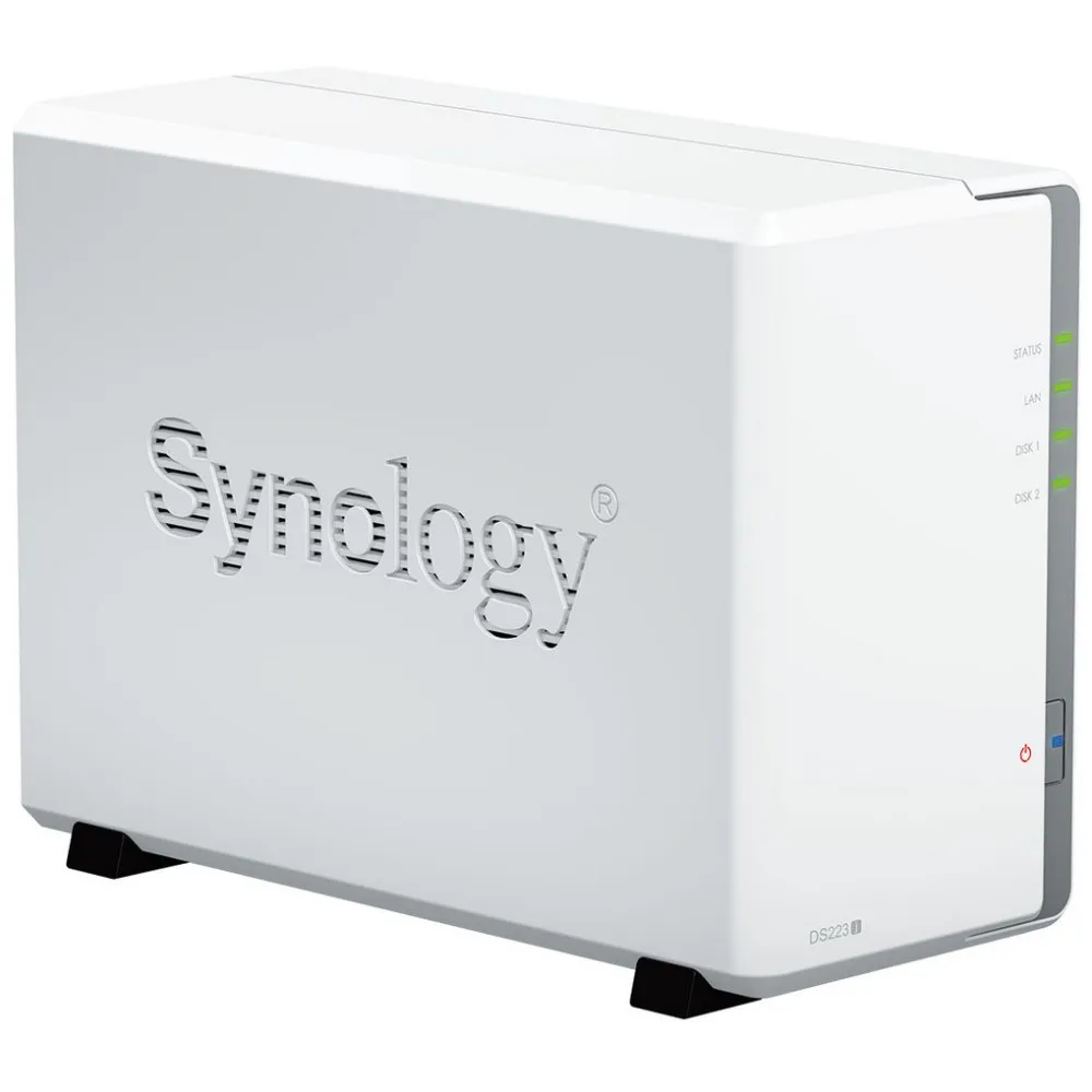 Zdjęcie produktu Serwer NAS Synology DiskStation DS223J - Tower/Realtek RTD1619B/1 GB RAM/2 wnęki/2 lata Carry-in