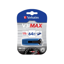 Pendrive Verbatim 64GB V3 MAX 49807 - USB 3.0, Niebieski