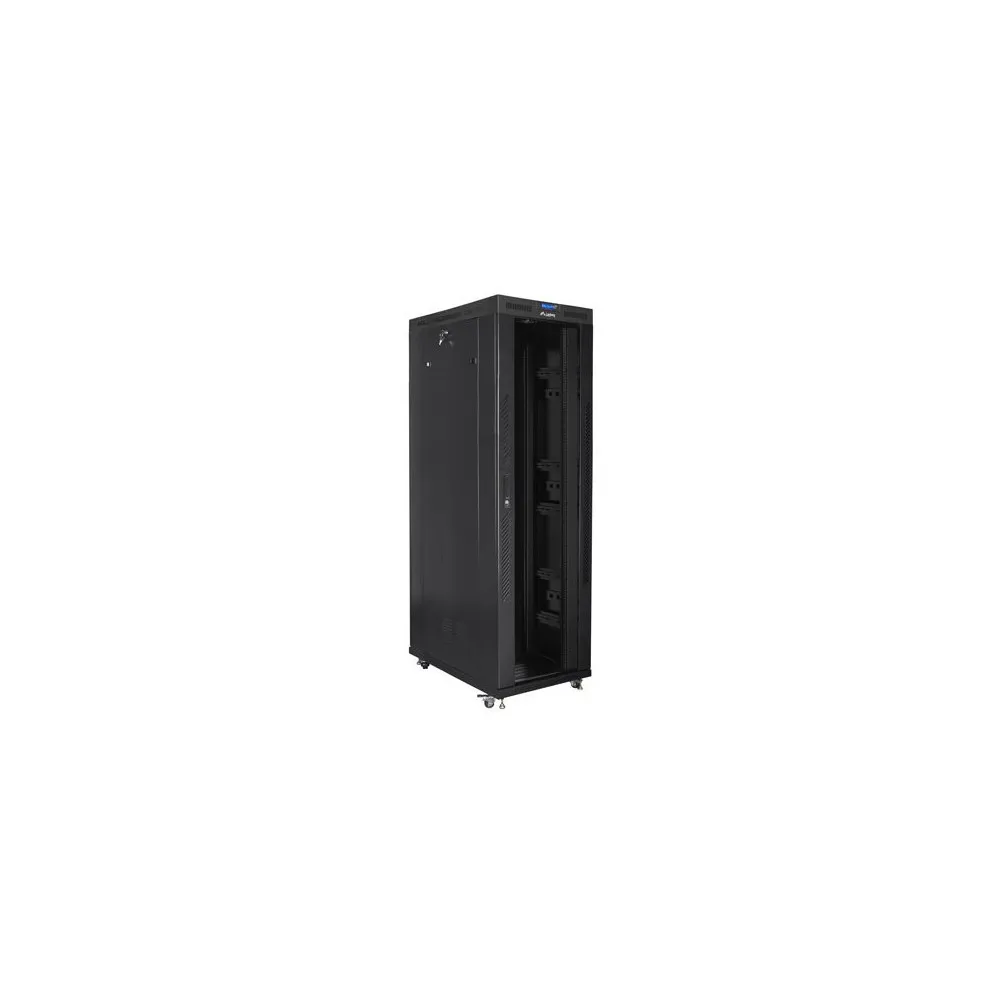 Szafa rack 19" 42U Lanberg FF01-8042-12BL, 800 x 2127 x 1000 mm, drzwi szklane, LCD | Sklep ITnes.pl, IT for BUSINESS Szafa rack 19" 42U Lanberg FF01-8042-12BL, 800 x 2127 x 1000 mm, drzwi szklane, LCD | Sklep ITnes.pl, IT for BUSINESS