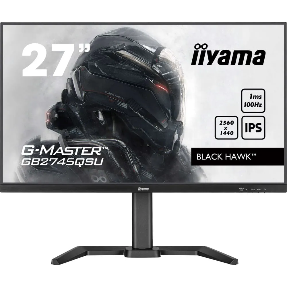 Monitor iiyama G-MASTERGB2745QSU-B2, 27", 2560x1440 (QHD), 100Hz, IPS, 1 ms, pivot, Czarny | Sklep ITnes.pl, IT for BUSINESS
